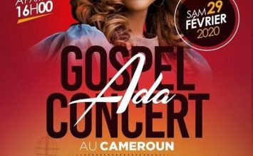 ADA Gospel Concert le 29 Février 2020 à Douala
