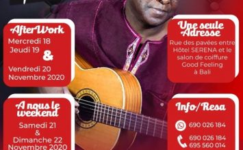 Henri Dikongue en Concert au Restaurant-Bar Le Wakanda les 20, 21 et 22 Novembre 2020