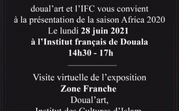 Saison Africa 2020 à L’institut Français de Douala le 28 Juin 2021