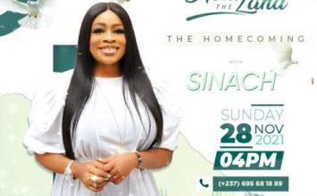 Sinach en Concert au Cameroun à Canal Olympia Bessengué le 28 Novembre 2021