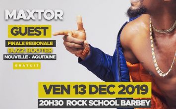 FINAL RÉGIONALE BUZZ BOOTER – MAXTOR EN CONCERT LE 13 DÉCEMBRE 2019