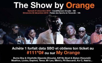 THE SHOW BY ORANGE – AVEC BURNA BOY LE 22 DÉCEMBRE 2019